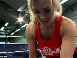 Tanya Tate with sizzling honey fighting in the ring