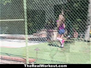 TheRealWorkout Kimber Lee plumbed By Her Soccer Coach